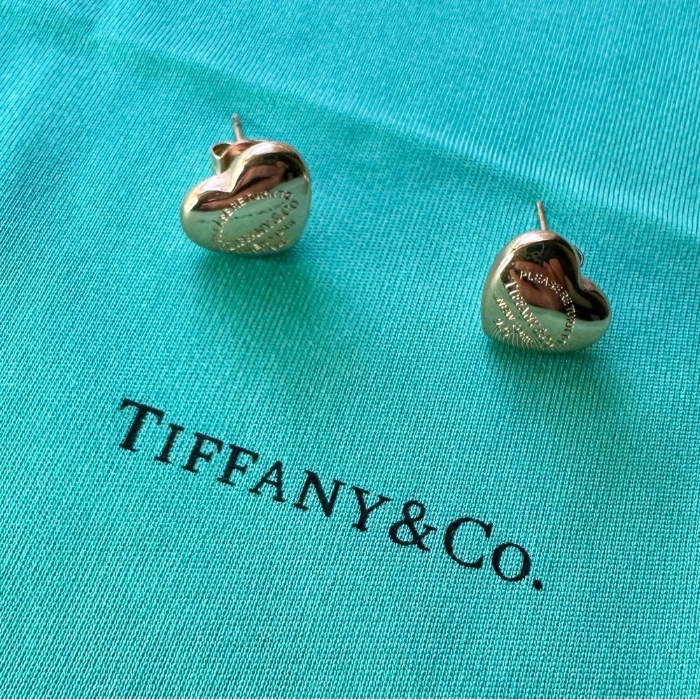 Rose Gold Heart Earrings